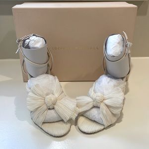 Loeffler Randall “Camellia” in Pearl. Size 7, never worn, new in box.